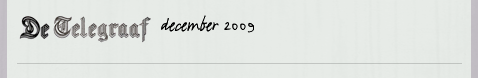 Telegraaf december 2009